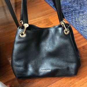 Michael Kors black leather purse